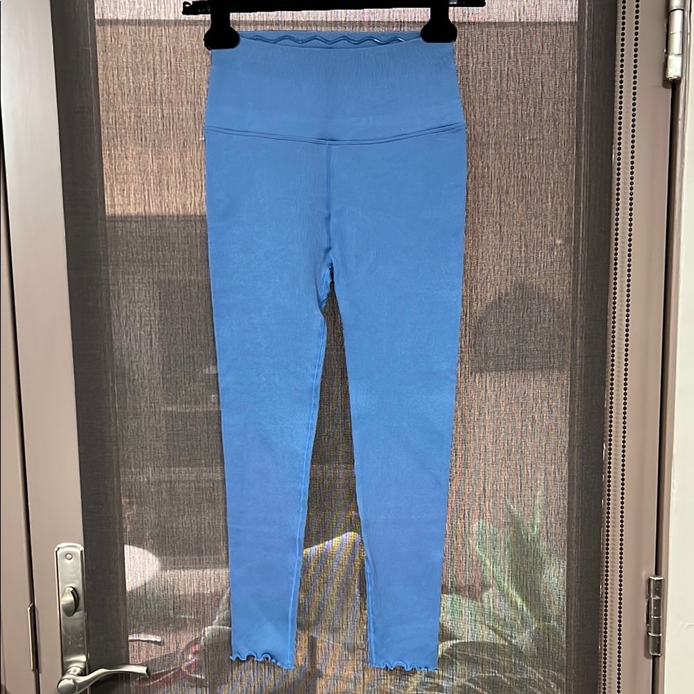 Blue High-Waisted Leggings